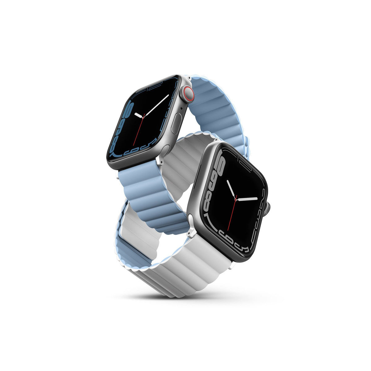 Uniq Apple Watch 41mm Revix Reversible Manyetik Kordon - Mavi-Siyah